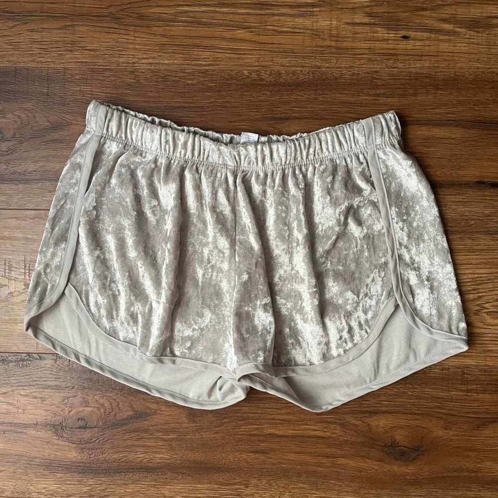 Vintage Y2K Low Rise Crushed Velvet Micro Mini Shorts‎ Small Athleisure Baddie